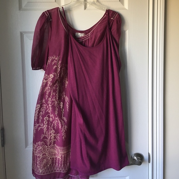 SOFT 2-Pc Satin MSSP Tunic Summer Beach Dress Lightweight XS - Picture 3 of 9